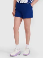 Spodenki damskie - 4F Spodenki dresowe z dzianiny waflowej damskie 4FRSS25TSHOF700-31S Niebieski Roz. XS - miniaturka - grafika 1