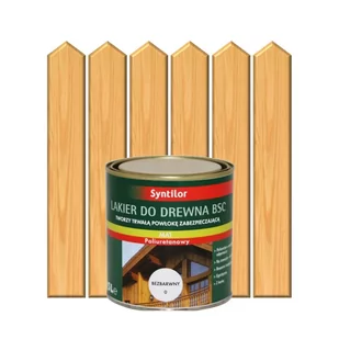 Lakier zewnętrzny do drewna BSC 0.25 l Bezbarwny SYNTILOR - Lakiery do drewna - miniaturka - grafika 4