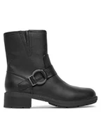 Botki damskie - Clarks Botki Hearth Cross 261742344 Czarny - miniaturka - grafika 1