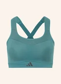 Biustonosze - Adidas Biustonosz Sportowy Tlrd Impact Training Z Siateczką gruen - miniaturka - grafika 1
