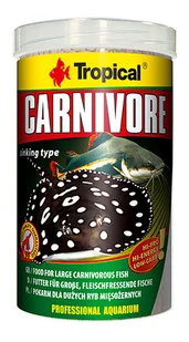 Tropical carnivore (informatyka)  podszewki zapewnia duże ryby, mięsożerny (rajowate, clarias), 1er Pack (1 X 1 L) - Pokarm dla ryb - miniaturka - grafika 2