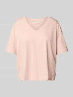 Koszulki i topy damskie - T-shirt o pudełkowym kroju z czystej bawełny - miniaturka - grafika 1