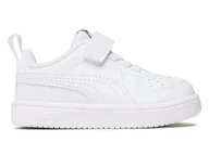 Buty dla dziewczynek - Buty Dziecięce Puma Rickie 384314-01 Białe 26 - miniaturka - grafika 1