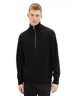 Swetry męskie - TOM TAILOR Denim sweter męski, 2999 - Black, XS - miniaturka - grafika 1