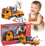 Zabawki zdalnie sterowane - Duże auto laweta do skręcania śrubki zestaw - miniaturka - grafika 1