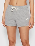 Spodenki damskie - Nike Szorty sportowe Sportswear Gym Vintage DM6392 Szary Regular Fit - miniaturka - grafika 1