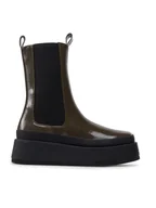 Botki damskie - DeeZee Botki ZALY21025-8 Zielony - miniaturka - grafika 1