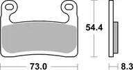 Klocki hamulcowe - Sbs Klocki Hamulcowe Racing Dual Carbon Kolor Złoty Bmw S 1000rr '19-'21 - miniaturka - grafika 1