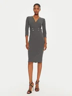 Sukienki - Rinascimento Sukienka koktajlowa CFC0119920003 Szary Regular Fit - miniaturka - grafika 1