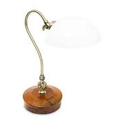 Lampy stojące - Relaxdays 10018910 lampka stołowa w stylu secesyjnym, regulowane przeguby, kolor: mosiężny - miniaturka - grafika 1