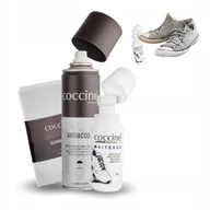 Środki do obuwia i ubrań - Zestaw do Czyszczenia Białych Butów Sneakersów Wybielacz Impregnat Szmatka - miniaturka - grafika 1