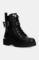 Botki damskie - Guess workery OLSY damskie kolor czarny na platformie FLFOLS ELE10 - miniaturka - grafika 1