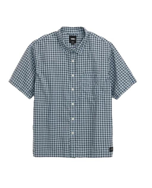 Vans Koszula Męska Larkspur Mini Plaid Shirt Mist/Paris VN000TA6GCK1 XS
