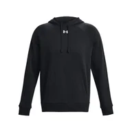 Bluzy męskie - Męska Bluza UNDER ARMOUR UA RIVAL FLEECE HOODIE 1379757-001 – Czarny - miniaturka - grafika 1