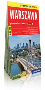 Warszawa, 1:26 000 - Księgarnie ArtTarvel.pl: KRAKÓW - ŁÓDŹ - POZNAŃ - WARSZAWA Expressmap - Atlasy i mapy - miniaturka - grafika 1