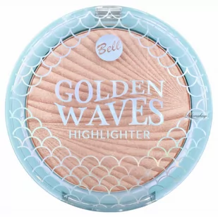 Bell - Golden Waves Highlighter - Rozświetlacz do twarzy i ciała - 01 Mermaid Glam - 10 g - Rozświetlacze do twarzy i ciała - miniaturka - grafika 1