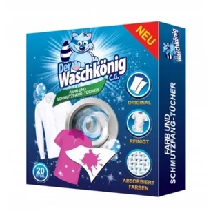 Waschkonig Der Wachkonig Der Chusteczki do prania wyłapaujące kolor 20szt - Środki do prania - miniaturka - grafika 2