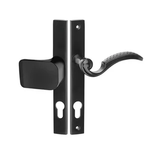 Kuchinox Klamko-uchwyt Baron 90 mm na wkładkę lewy czarny - Klamki - miniaturka - grafika 1