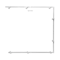 Lampy sufitowe - Reflektory na listwie, komplet kształt U 2mx2mx2m ZM 3044 - miniaturka - grafika 1