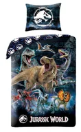 Pościel dla dzieci - Pościel dziecięca Jurassic World 140 x 200 cm Halantex Mikrofibra dinozaur - miniaturka - grafika 1