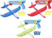 Samoloty i helikoptery - Wyrzutnia Samolotów PISTOLET NA SAMOLOTY Rzutki 2w1 - miniaturka - grafika 1