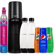 Saturatory - Saturator SodaStream Terra Black z 2 butelkami + pepsi + mirinda + 7up - miniaturka - grafika 1