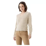 Swetry damskie - Garcia Sweter damski, Złoty brąz, XXL - miniaturka - grafika 1