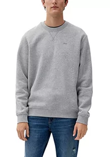 s.Oliver Męska bluza z długim rękawem, szara/czarna, 3XL - Bluzy męskie - miniaturka - grafika 1