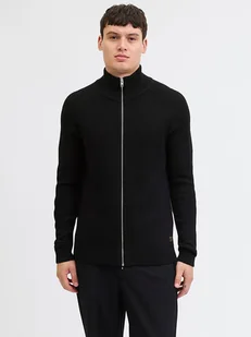 Jack & Jones Kardigan w kolorze czarnym - Swetry męskie - miniaturka - grafika 1