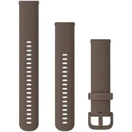 Akcesoria do smartwatchy - Garmin Silikonowy pasek Venu/Venu 2 Plus/Forerunner 245/Forerunner 55 - Brązowy [010-12924-81] 010-12924-81 - miniaturka - grafika 1
