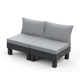 Sofa ogrodowa KETER 2 Elements 257365 Grafitowy - Sofy ogrodowe - miniaturka - grafika 1