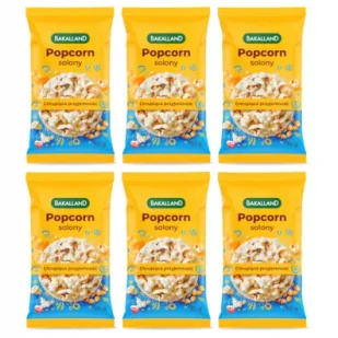 Bakalland Popcorn solony Zestaw 6 x 90 g - Popcorn - miniaturka - grafika 1