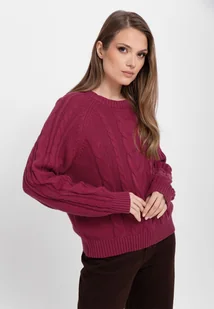Luźny sweter S-AYA - Swetry damskie - miniaturka - grafika 1