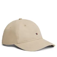 Czapki damskie - Czapka z daszkiem Tommy Hilfiger Th Flag Soft 6 Panel AW0AW17781 Brązowy - miniaturka - grafika 1