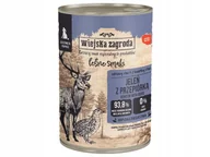 Mokra karma dla psów - Wiejska Zagroda Leśne Smaki Jeleń z przepiórką – mokra dla szczeniąt 400 g - miniaturka - grafika 1