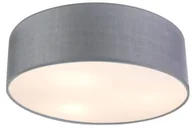 Lampy sufitowe - Candellux Natynkowa LAMPA sufitowa KIOTO 31-64707 abażurowa OPRAWA okrągły plafon szary 31-64707 - miniaturka - grafika 1