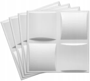 KASETONY SUFITOWE PANELE ŚCIENNE 3D PIANKOWE PLED BIAŁY 0,25m2 - Koce - miniaturka - grafika 1