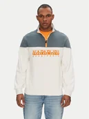 Bluzy męskie - Napapijri Bluza B-Saturnia NP0A4ICHN1A1 Biały Regular Fit - miniaturka - grafika 1