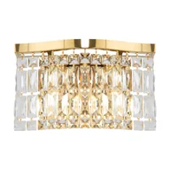 Lampy ścienne - Kinkiet ścienny Dune mosiężno-złoty 2xE14x60W szkło kryształowe wym: 18 x 10,5 x 31 cm kryształ IP20 Maytoni - miniaturka - grafika 1