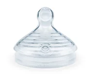 Smoczki do butelek - NUK NUK Nature Sense Smoczek silikon S 3 otwory 0-6m) rozmiar 1 2 szt.) - miniaturka - grafika 1
