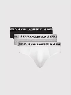 Majtki męskie - KARL LAGERFELD Komplet 3 par slipów Logo 211M2103 Kolorowy - grafika 1