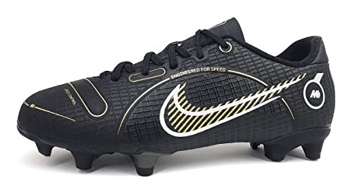 NIKE Unisex dziecięce buty piłkarskie Vapor 14 Academy, Czarny metaliczny złoty metaliczny S, 35.5 EU