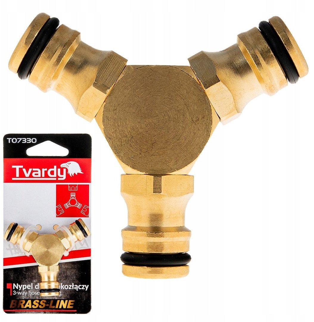 Trójnik do łączenia 3 szybkozłączy BRASS-LINE 10/80