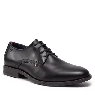 Półbuty damskie - Tommy Hilfiger Półbuty Core Lth Lace Up Shoe FM0FM03955 Black BDS - grafika 1