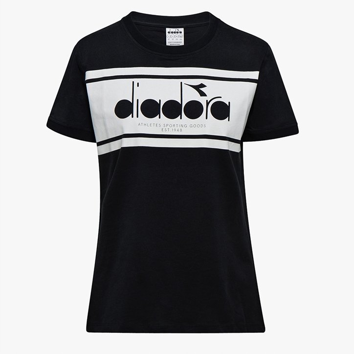 KOSZULKA T-SHIRT DAMSKA DIADORA SPECTRA R. M KRÓTKI RĘKAW CZARNA LOGO