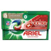 Ariel +Extra Cleaning Power All-in-1 PODS Kapsułki z płynem do prania, 20prań