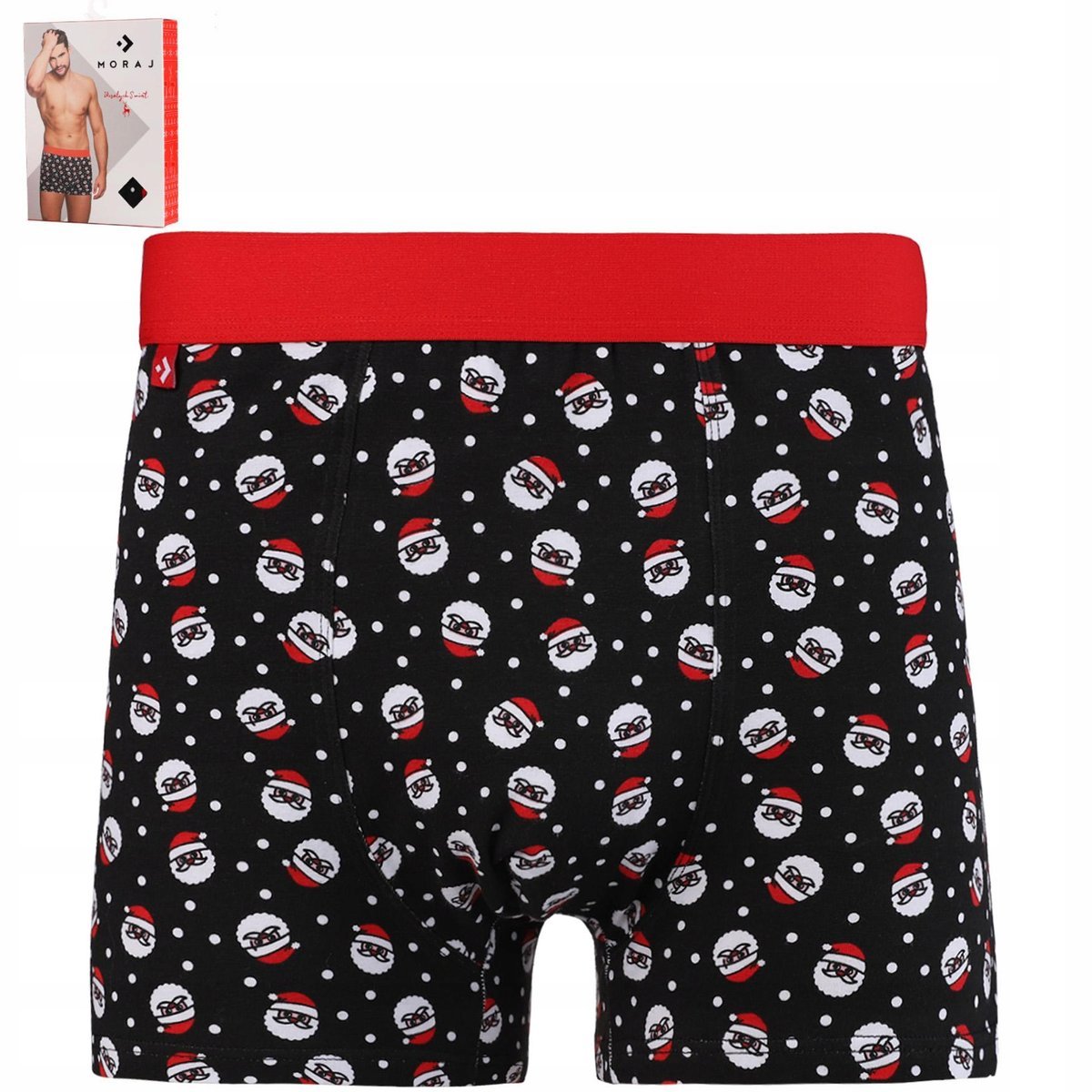 BOKSERKI ŚWIĄTECZNE MĘSKIE MAJTKI PREZENT NA ŚWIĘTA W MIKOŁAJE MORAJ M