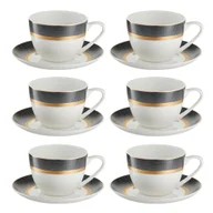 Filiżanki - Komplet filiżanek porcelanowych 300 ml 6 sztuk ROYAL LADY - miniaturka - grafika 1