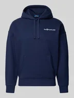 Bluzy męskie - Bluza o kroju relaxed fit z kapturem, wyhaftowanym logo i kieszenią kangurką - miniaturka - grafika 1