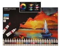 Farby i media malarskie - Zestaw Farby AKRYLOWE 24 kolory 18 ml KAYET - miniaturka - grafika 1